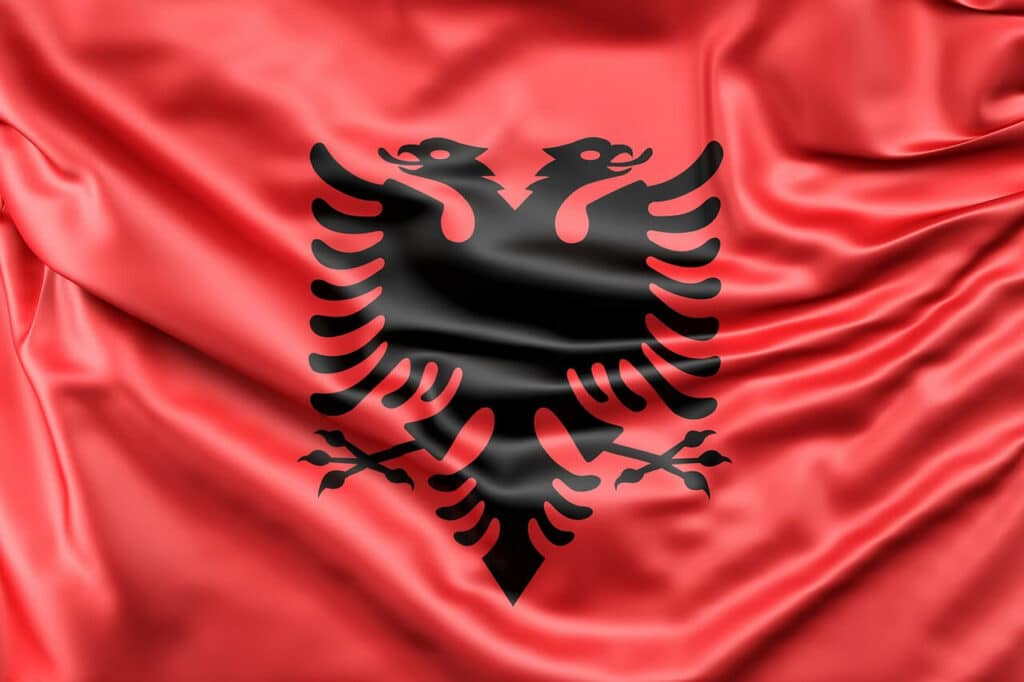 albanien flagge