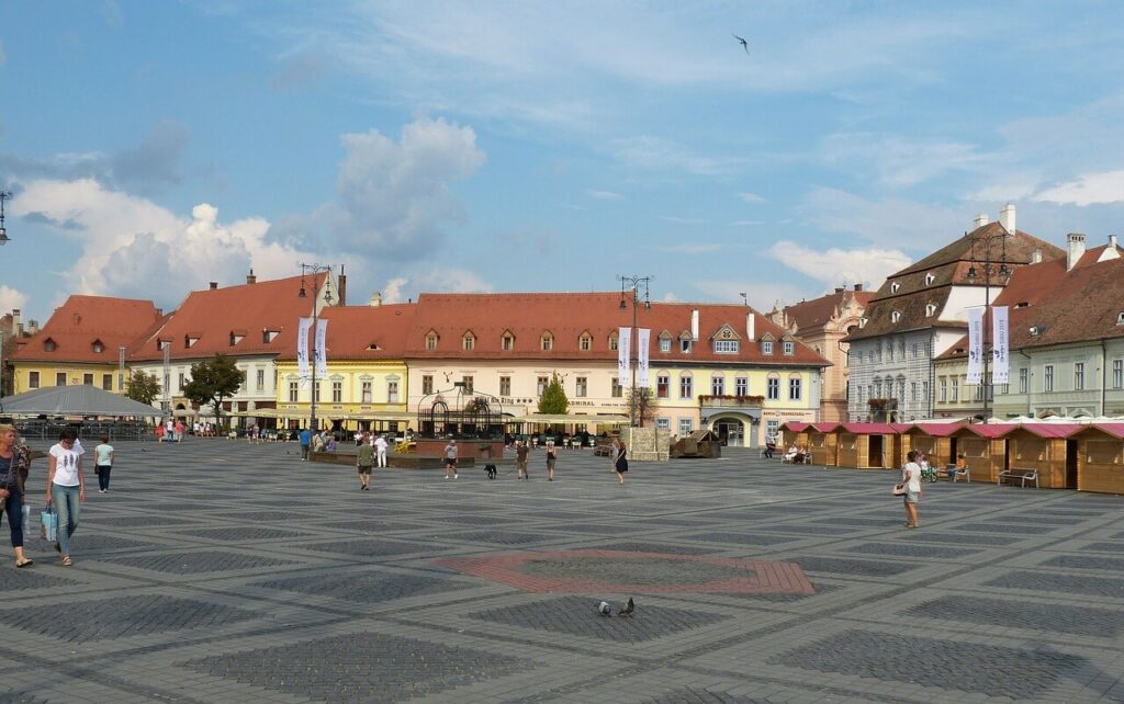 Sibiu (Hermannstadt), Rumänien, Siebenbürgen. Die Altstadt Stock