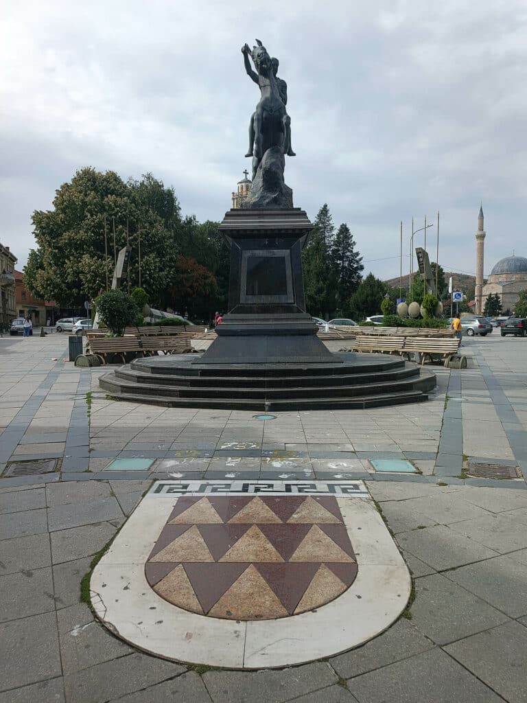 Statue von König Philipp II. von Mazedonien
