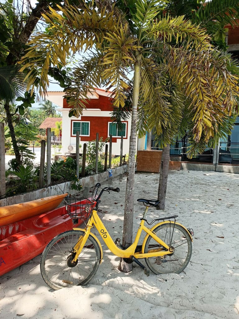 fahrrad am strand