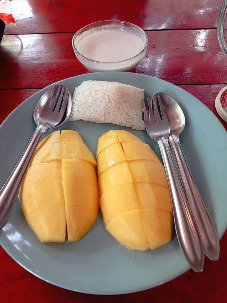 mango sticky reis im good luck restaurant