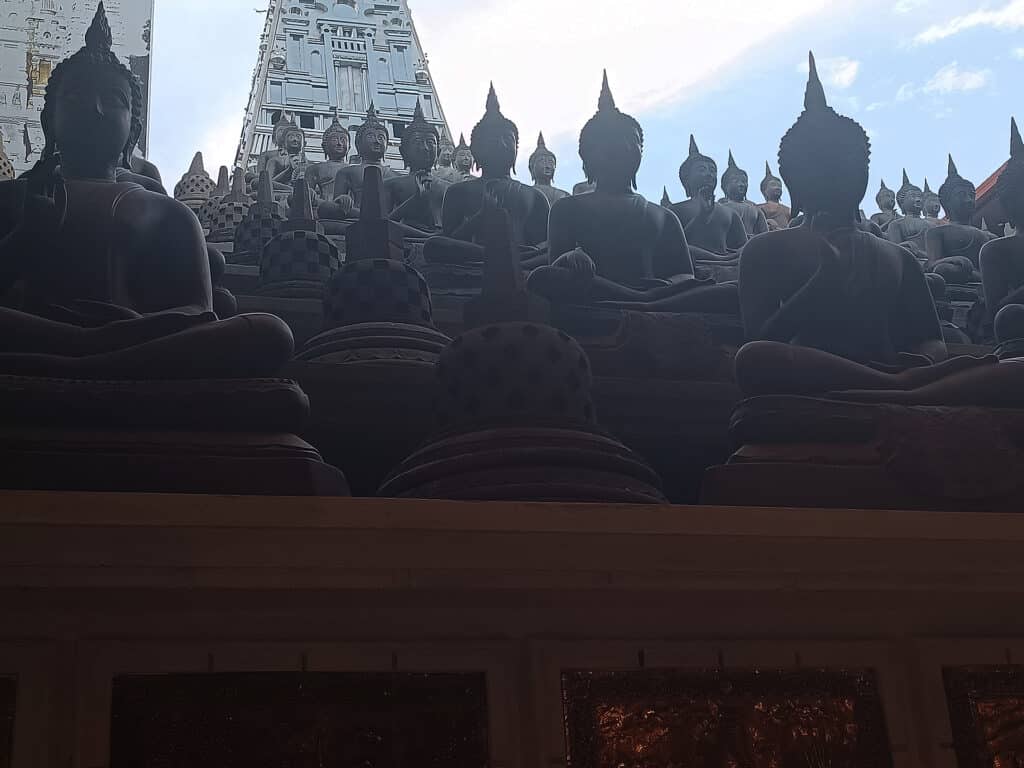 Gangaramaya Temple buddhas