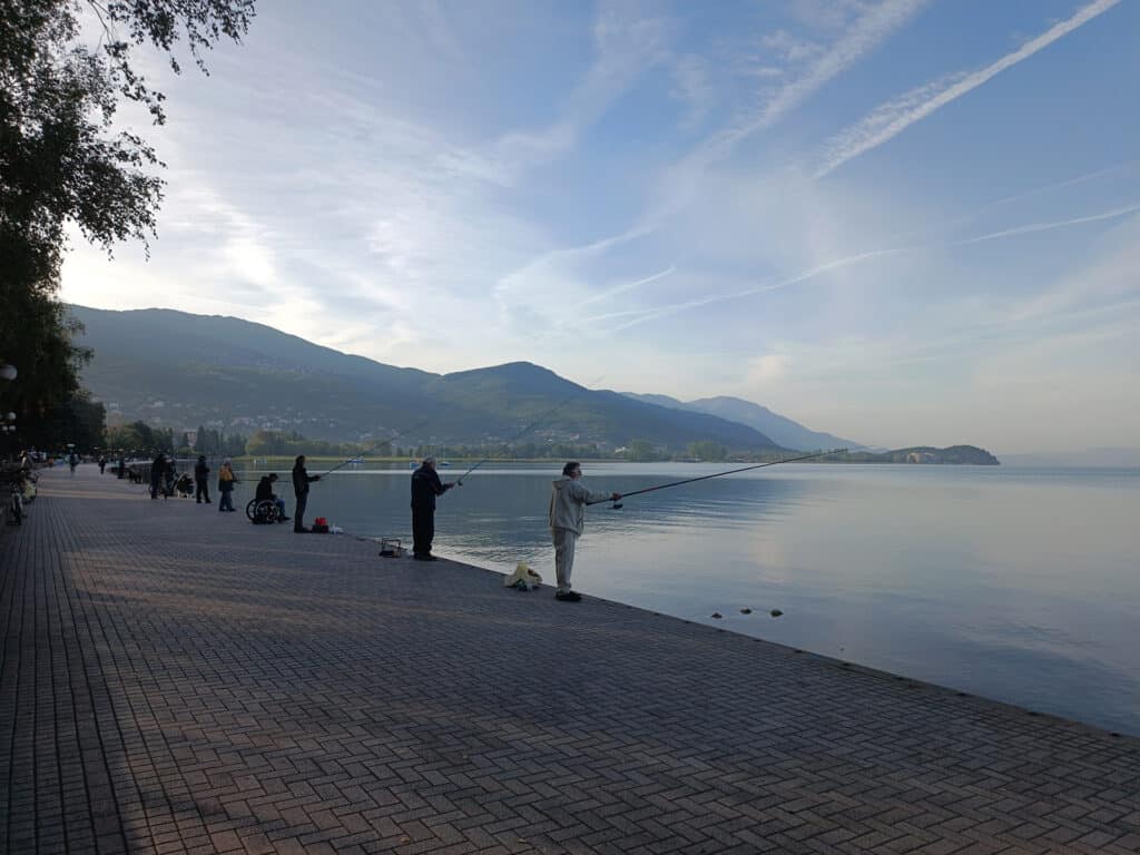 angler ohrid-see