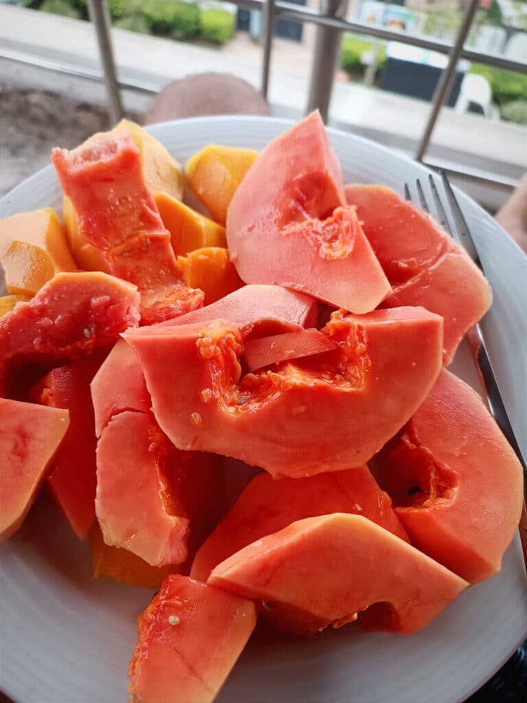 papaya frühstück sri lanka