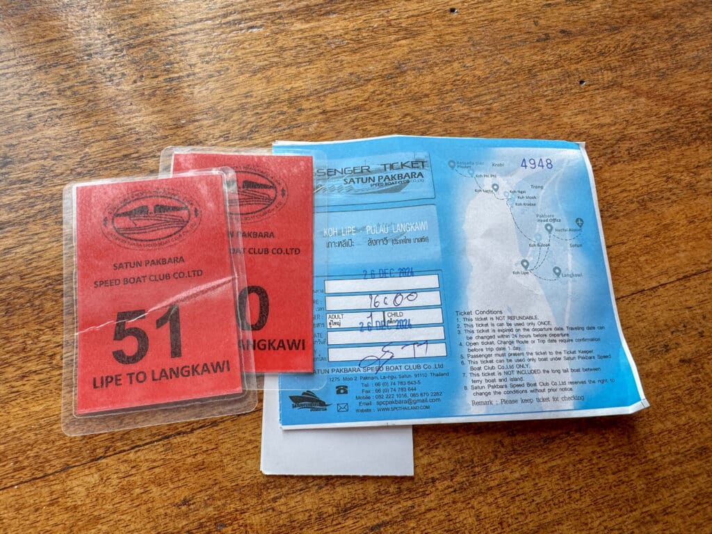 tickets koh lipe langkawi