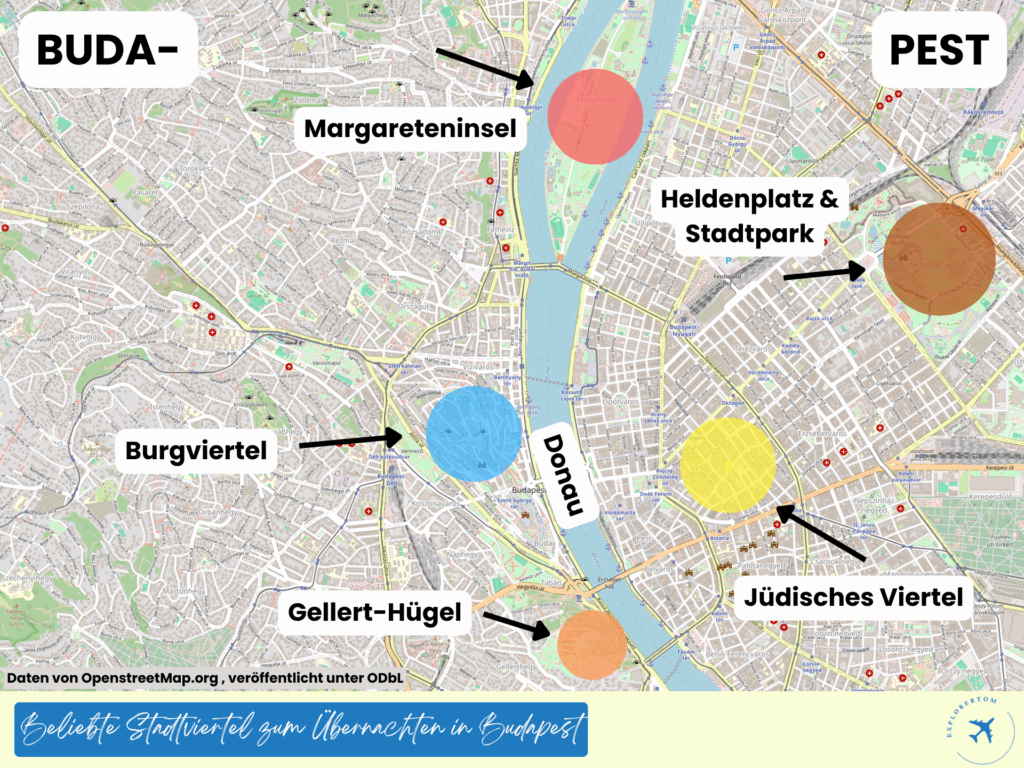 wo übernachten budapest karte