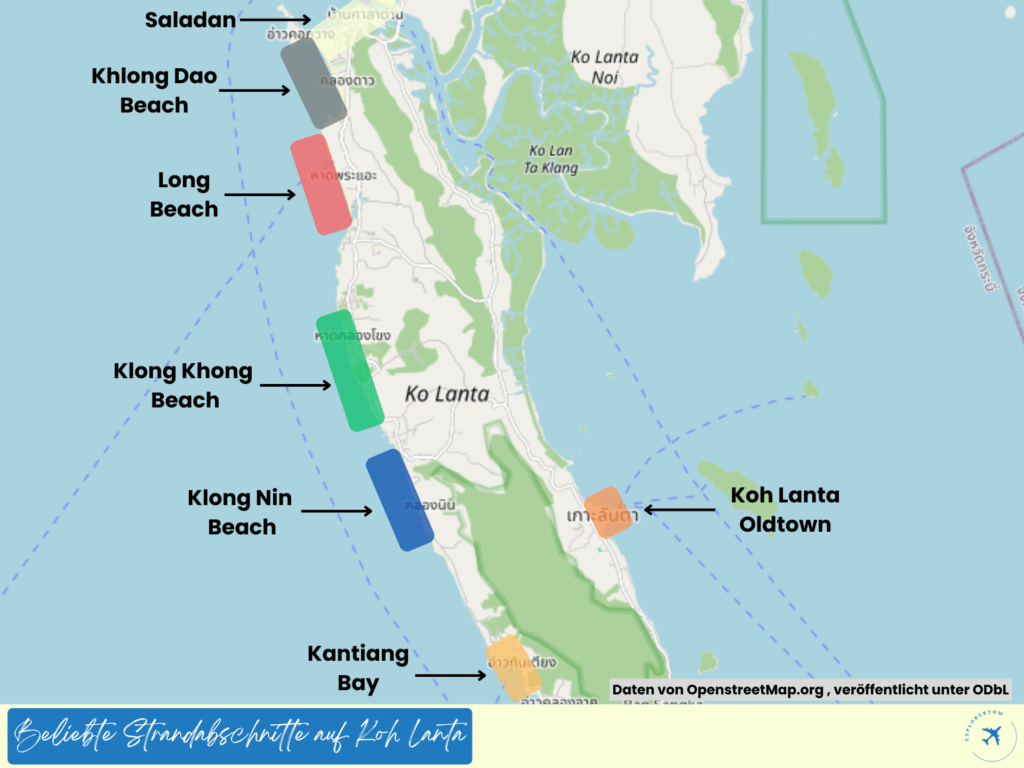 übernachten koh lanta karte