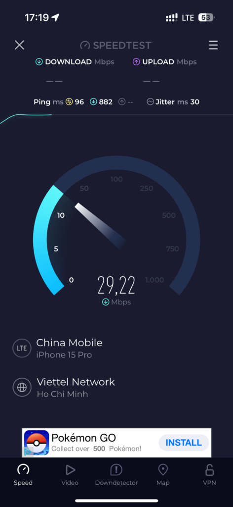 holafly lte empfang speedtest