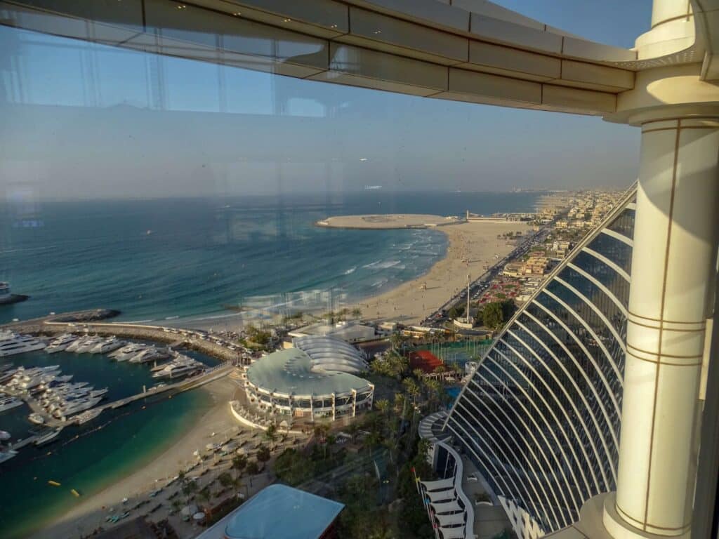 jumeirah beach von oben