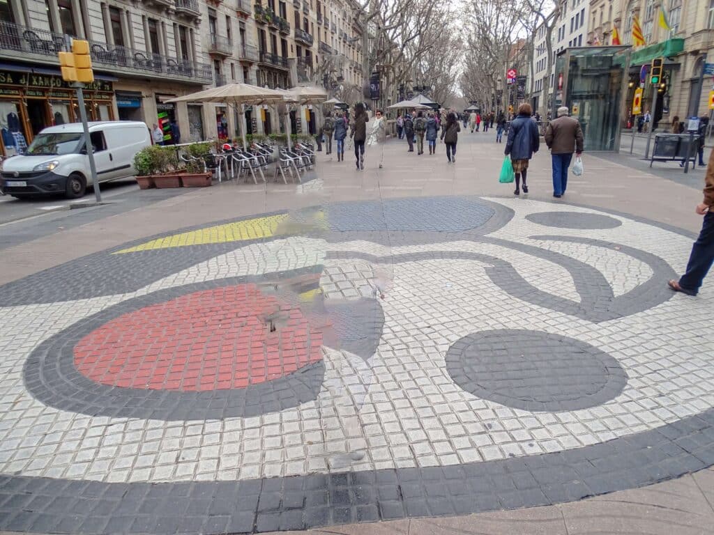 mosaico de joan miro la rambla