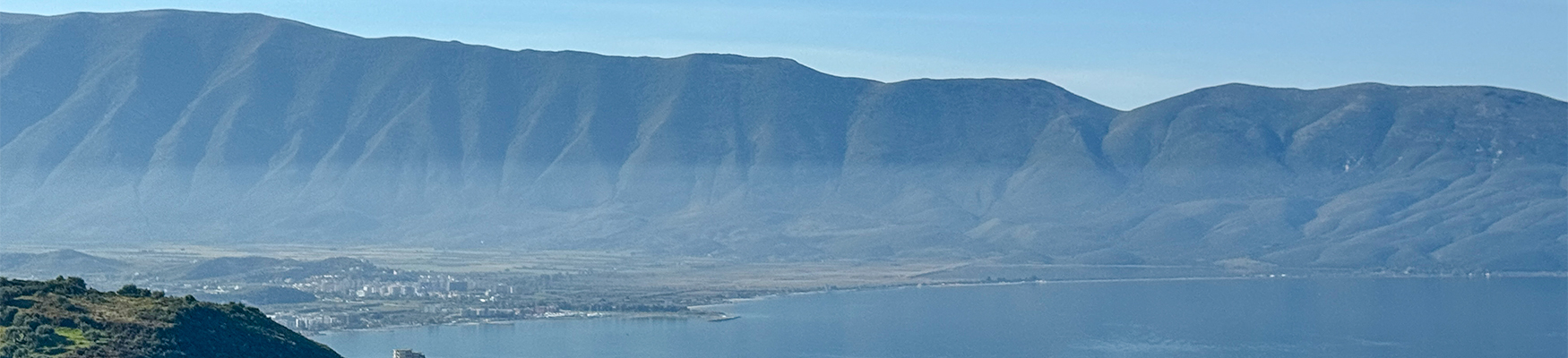 berge, blauer himmel