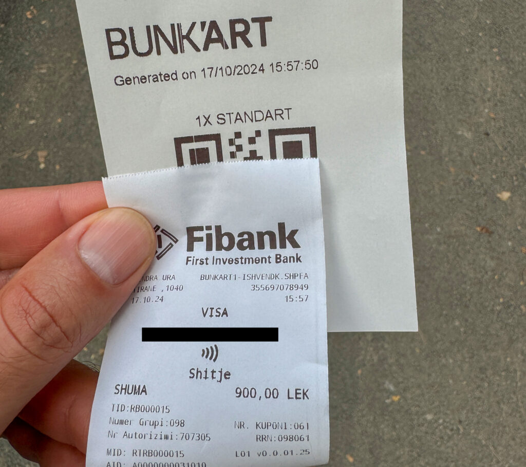 kartenzahlung albanien