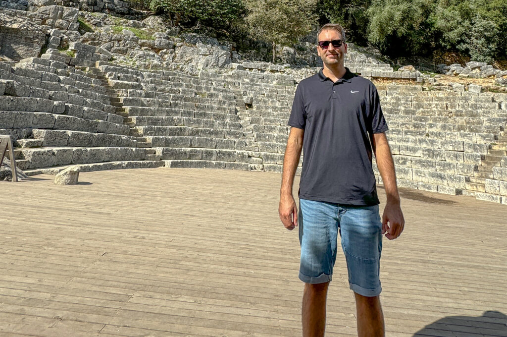 butrint, ruinen, warm