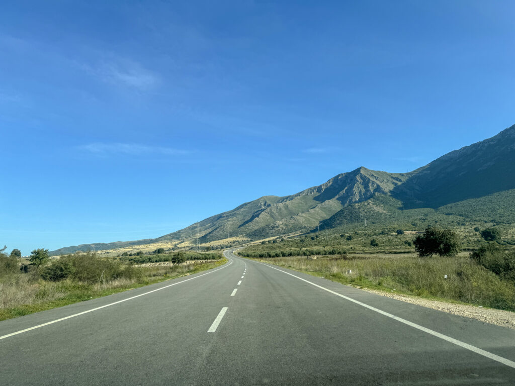 straße berge natur albanien
